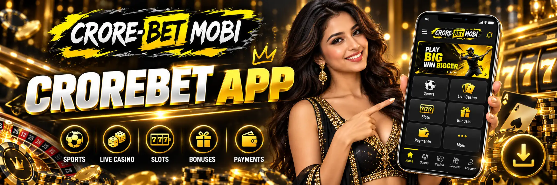 Android APK, iOS access and mobile betting at CroreBet