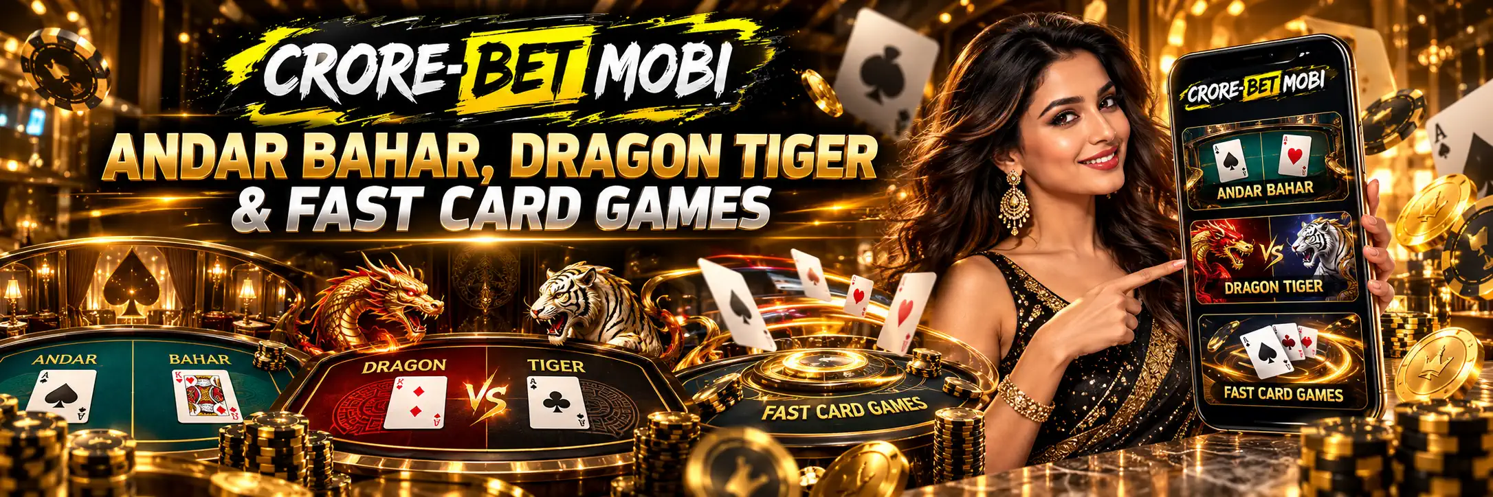 Andar Bahar and fast live card tables on CroreBet