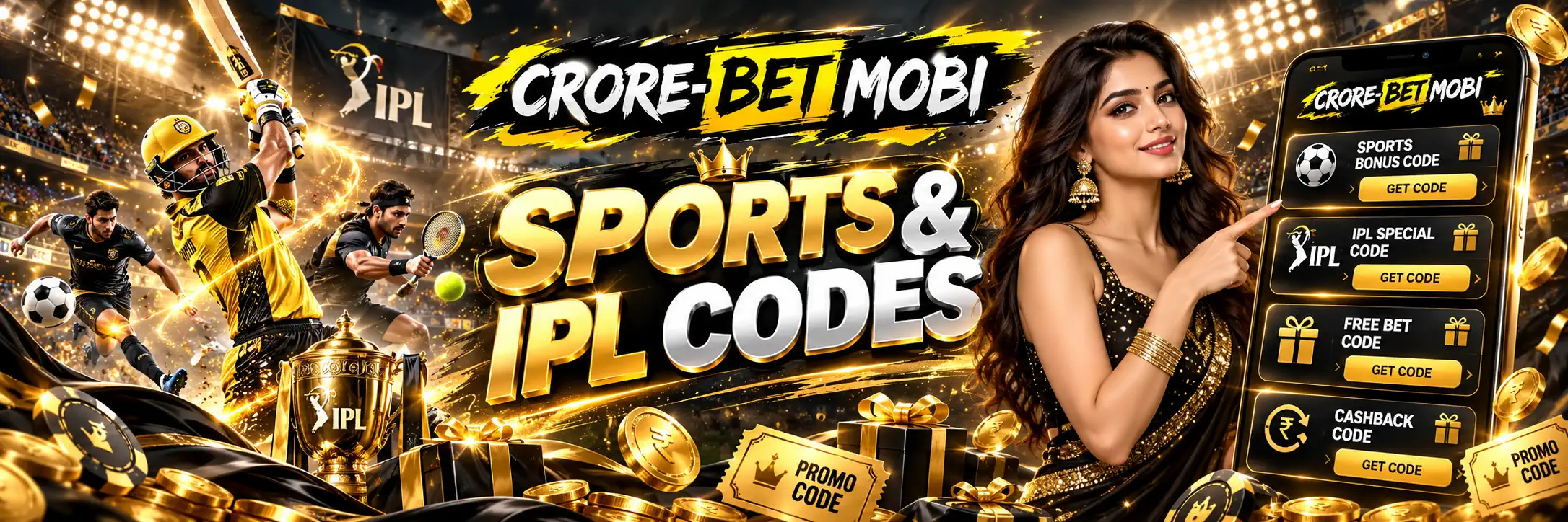Sports and IPL promo codes at CroreBet