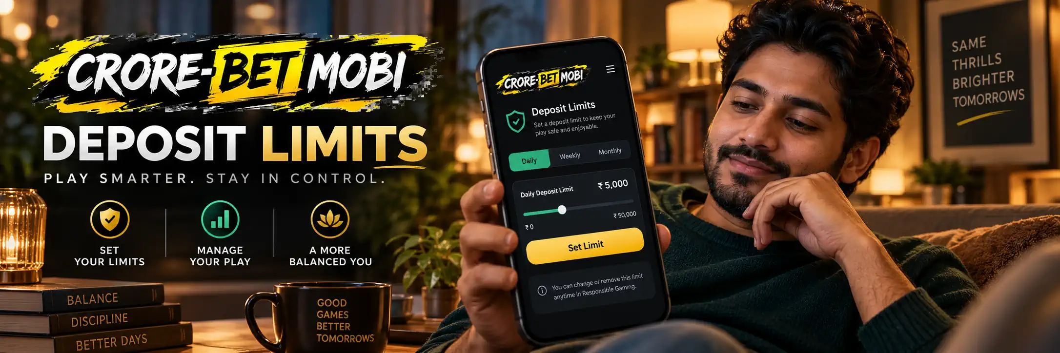 CroreBet deposit limits