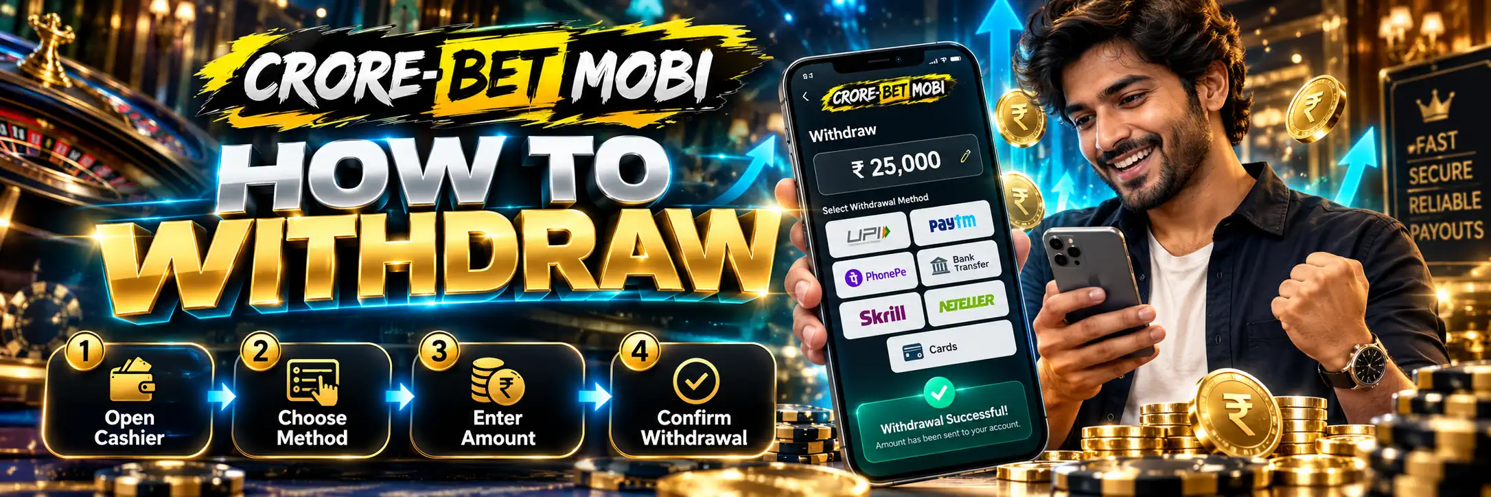 How to request a CroreBet withdrawal